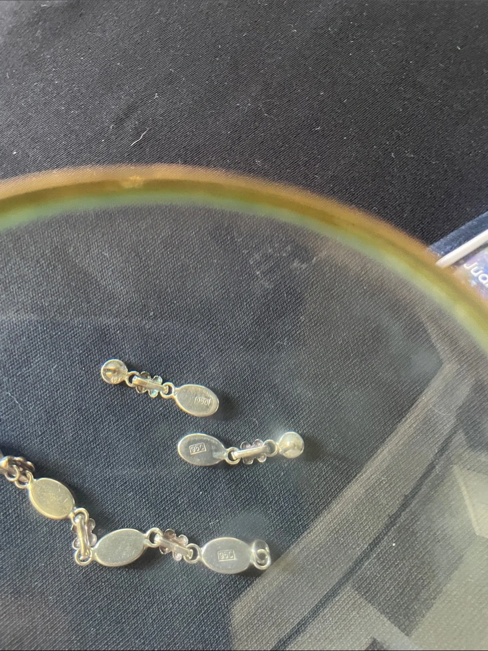 Blue Lapis lazuli Bracelet and Earrings Set